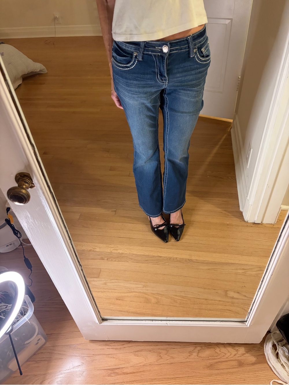 Sky Women's Lower-Mid Rise Bootcut Jeans